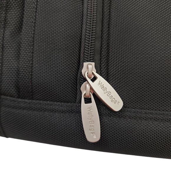 WallyBags Tri-Fold Garment Bag Shoulder Strap Multiple Accessory Pockets Black - Picture 15 of 16